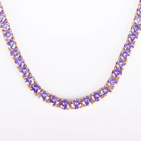 Colar Cravejado de Zircônia Banhado a Ouro 24K