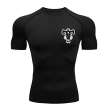 Camiseta de Compressão Bull Print Masculina – Secagem Rápida, Performance Atlética e Conforto Absoluto