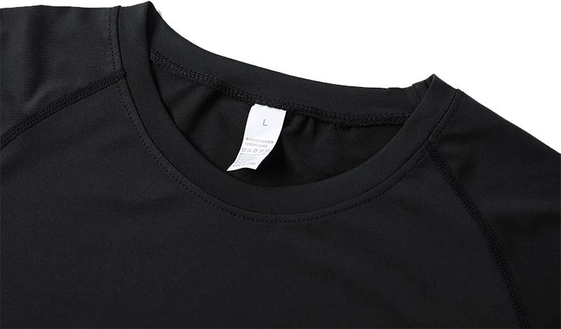 Camiseta Masculina de Compressão Estampada – Manga Curta, Secagem Rápida, Performance Atlética e Proteção Rash Guard para Treinos
