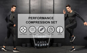 Camiseta Masculina de Compressão com Gola Alta – Manga Longa, Secagem Rápida, Performance Fitness e Estilo para Treinos e Uso Casual