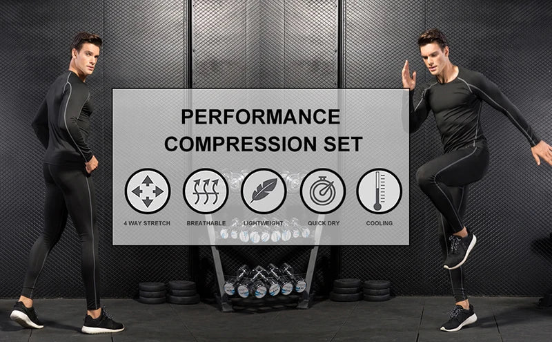 Camiseta Masculina de Compressão com Gola Alta – Manga Longa, Secagem Rápida, Performance Fitness e Estilo para Treinos e Uso Casual