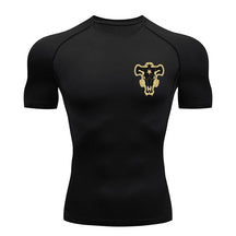 Camiseta de Compressão Bull Print Masculina – Secagem Rápida, Performance Atlética e Conforto Absoluto