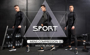 Camiseta Masculina de Compressão com Gola Alta – Manga Longa, Secagem Rápida, Performance Fitness e Estilo para Treinos e Uso Casual